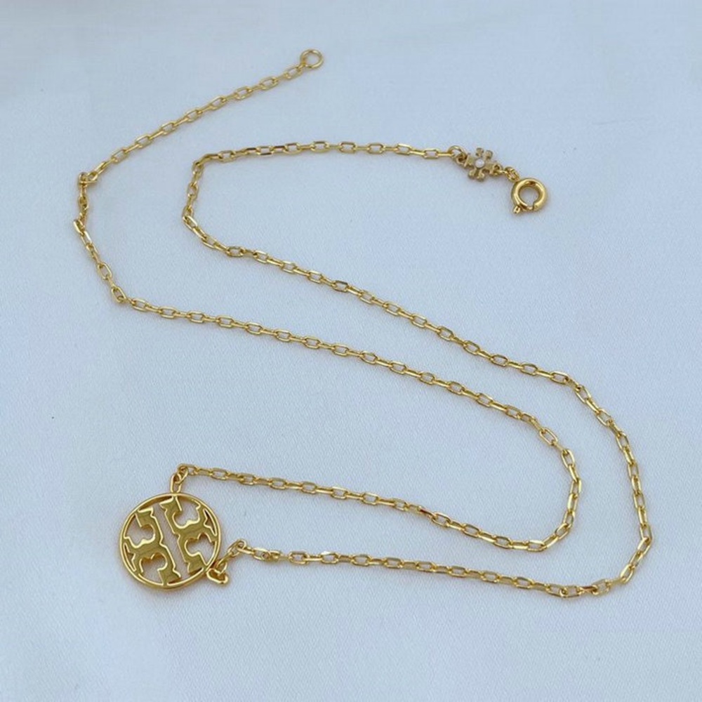 Tory Burch Gold Pendant Necklace